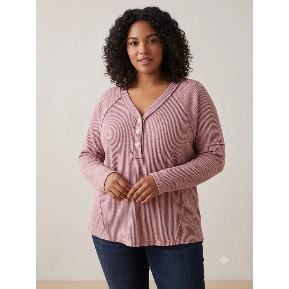 Andree By Unit Rose Ribbed XL Top